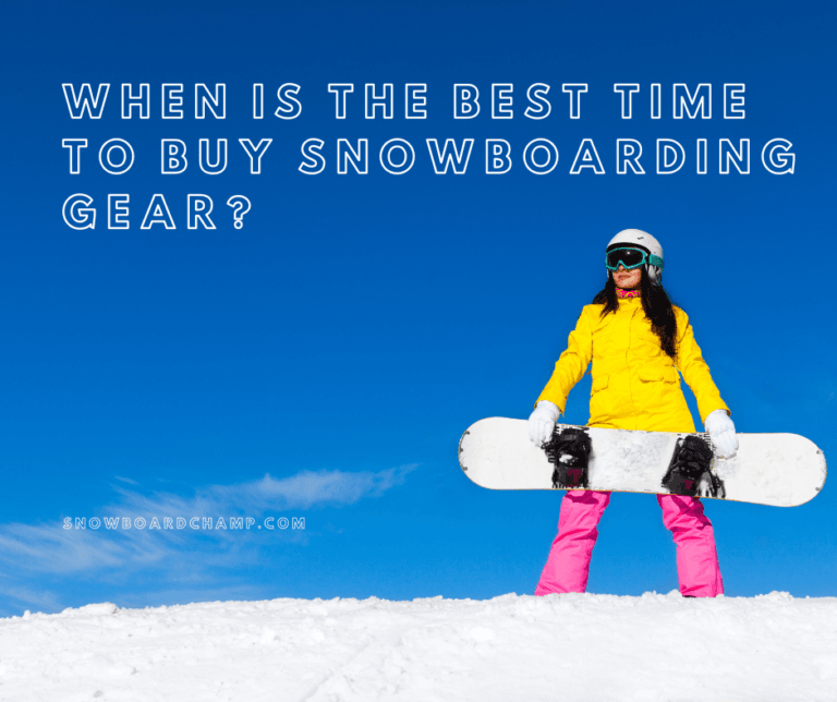 When is the best time to buy snowboarding gear