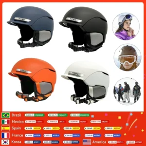 Ski Helmet Integrated with Warm PC+EPS
