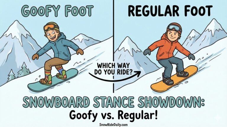 goofy vs regular snowboard