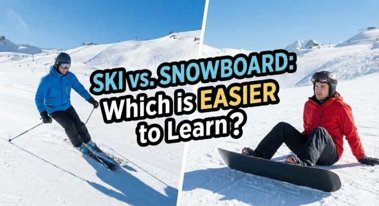 is it easier to ski or snowboard