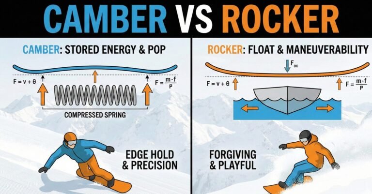 Camber vs rocker physics and rider benefits